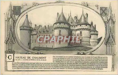 Cartes postales Chateau de Chaumont L et G