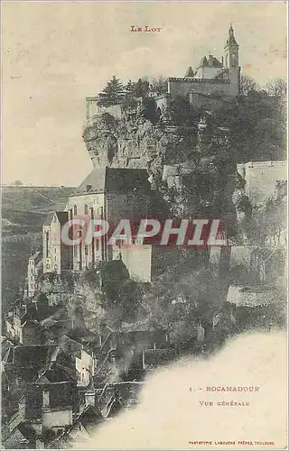 Cartes postales Rocamadour Vue generale