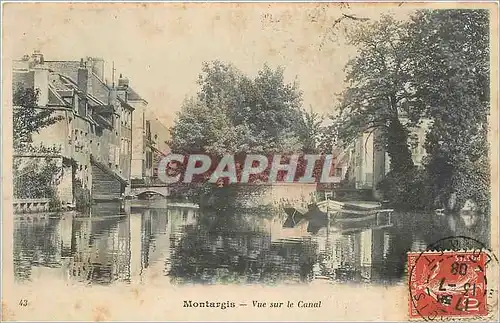 Cartes postales Montargis Vue sur le Canal