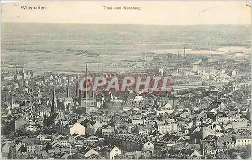 Cartes postales Wiesbaden Total vom Neroberg
