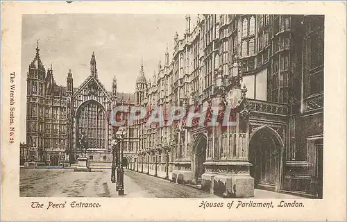 Cartes postales The peer's Entrance-House of Parliament  London