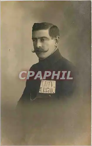 CARTE PHOTO Homme Militaria Prisonnier