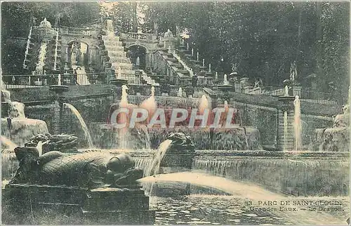 Cartes postales Parc de Saint Cloud Grandes Eaux