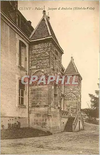 Cartes postales Cluny Palais Jacques d'Amboise Hotel de Ville