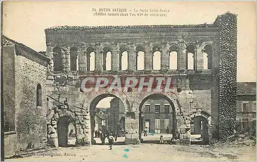 Cartes postales Autun Antique La Porte Saint Andre