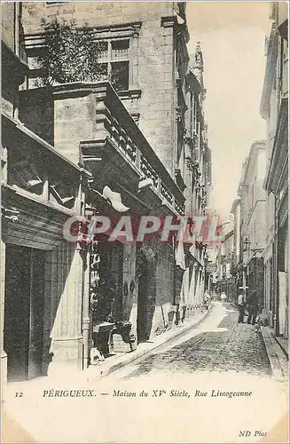 Cartes postales Perigueux Maison du XV Siecle Rue Limogeanne