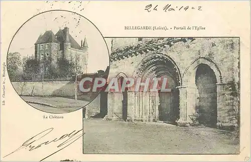 Cartes postales Bellegarde Loiret Portail de l'Eglise