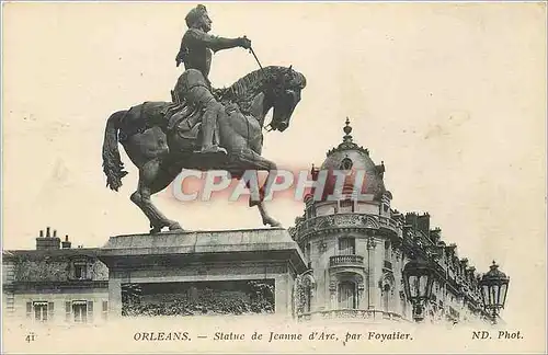 Cartes postales Orleans Statue de Jeanne d'Arc par Foyatier