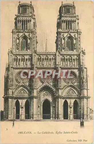 Cartes postales Orleans La Cathedrale Eglise Sainte Croix