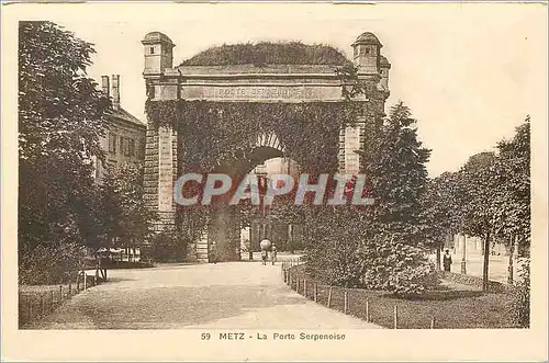 Cartes postales Metz La Porte Serpenoise