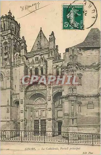 Cartes postales Gisors La Cathedrale