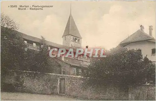 Cartes postales Murten festungsmuer Morat Ramparts