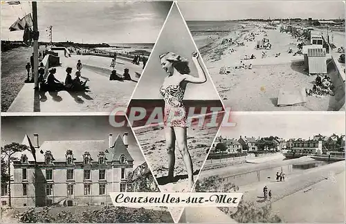 Cartes postales moderne Courseulles sur Mer Entree de la plage Le ch�teau Parc a huitres