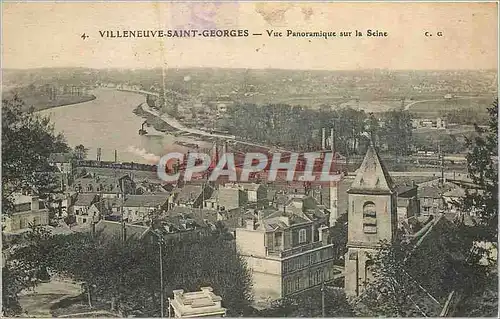 Cartes postales Villeneuve saint georges Vue panoramiique sur le Seine