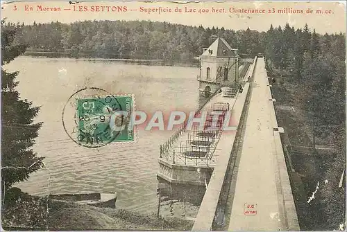 Cartes postales En Morvan Les Settons Superficie du Lac