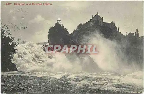 Cartes postales Rheinfall und Schloss Laufen