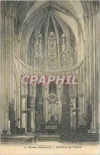 Cartes postales Evron Mayenne Interieur de l'Eglise