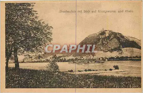Cartes postales Drachenfels mit Blick auf Konigswinter und Rhein