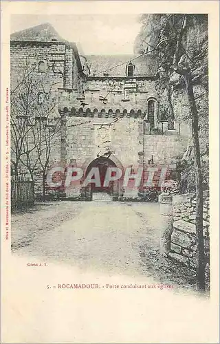 Cartes postales Rocamadour Porte conduisant aux eglises