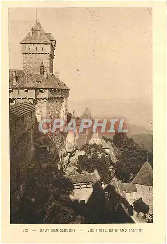 Cartes postales Haut Koenigsbourg Vue prise du Grand Bastion