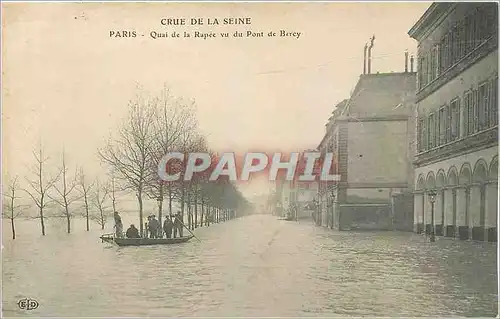 Cartes postales Paris Quai de la Rapee vu du Pont de Bercy