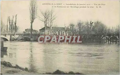 Cartes postales Joinville le Pont Inondation de Janvier 1910
