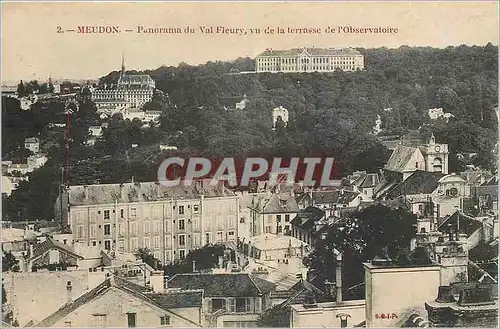 Cartes postales Meudon Panorama du Val Fleury vu de la Terrasse de l'Observatoire