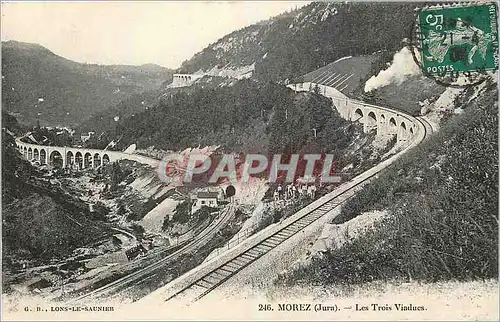 Cartes postales Lons le Saunier Morez Jura Les Trois Viaduc