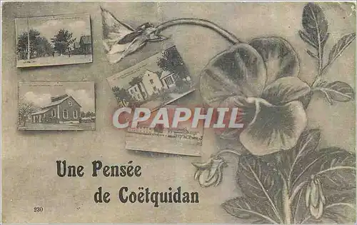 Cartes postales Une Pensee de Coetquidan