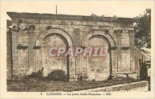 Cartes postales Langres La porte Gallo Romaine