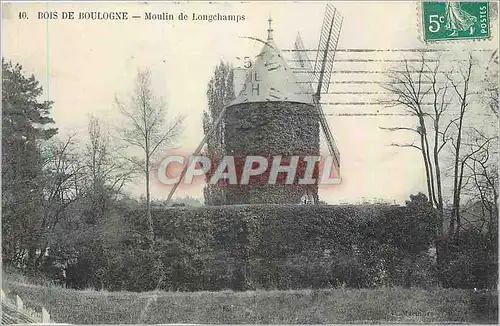 Ansichtskarte AK Bois de Boulogne Moulin de Longchamps