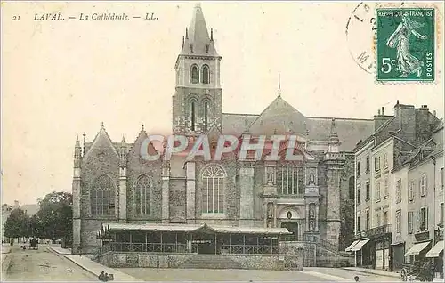 Cartes postales Laval La Cathedrale