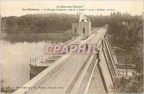 Cartes postales Les Settons Le Barrage