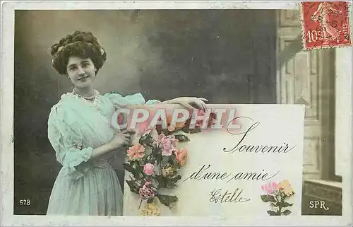 Cartes postales Souvenir d'une amie Femme