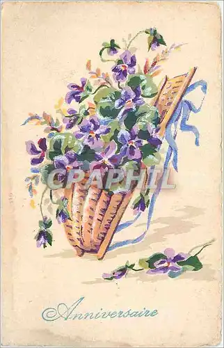 Cartes postales Anniversaire Fleurs
