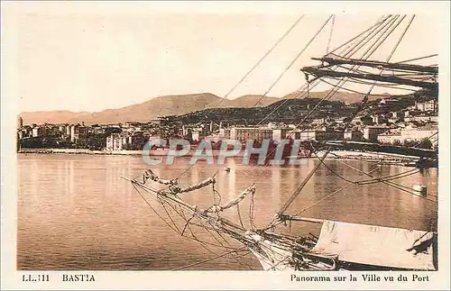 Cartes postales Bastia Panorama sur la Ville vu du Port Bateau