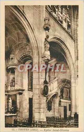 Cartes postales Troyes Aube Eglise Saint Nicolas