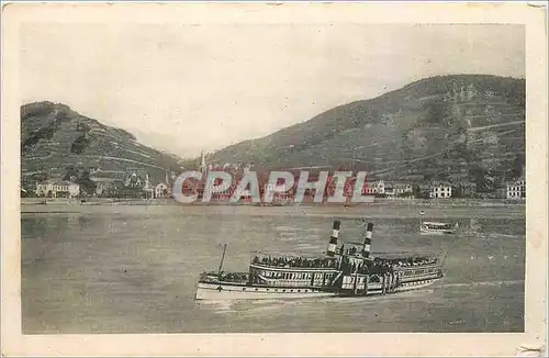 Cartes postales Der Rhein Assmannshausen Bateay