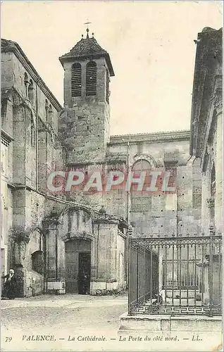 Cartes postales Valence La Cathedrale La Porte du cote nord