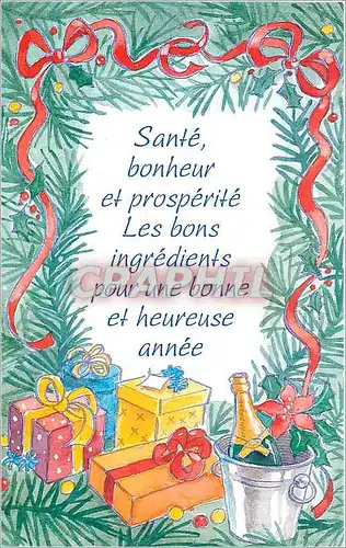 Cartes postales Sante bonheur et prosperite