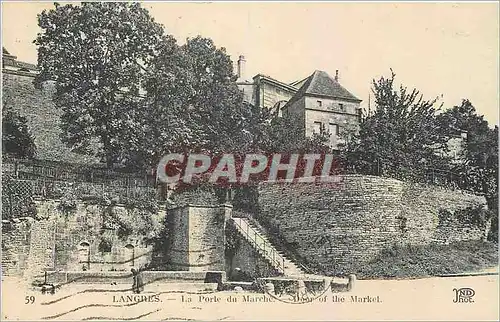 Cartes postales Langres La Porte du Marche