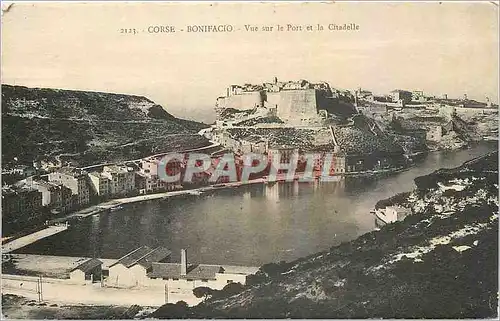 Cartes postales Corse Bonifacio Vue sur le Port et la Citadelle