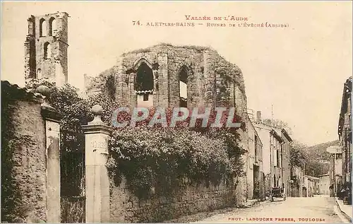 Cartes postales Alet les Bains Ruines de l'Eveche Abside