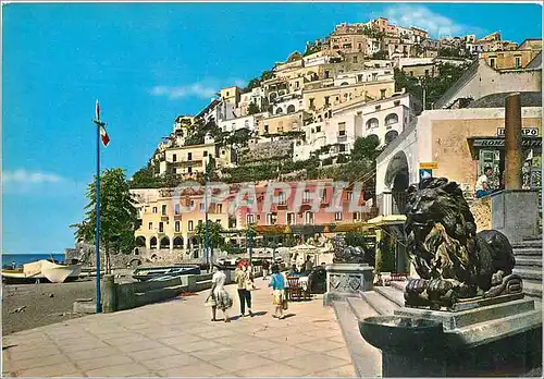 Cartes postales moderne Positano Panorama Lion