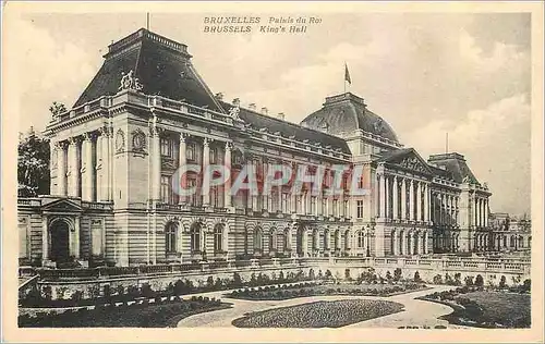 Cartes postales Bruxelles Palais du Roi