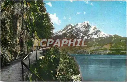 Cartes postales moderne Burgenstock Felsenweg mit Pilatus