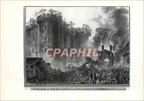 Cartes postales moderne Prise de la Bastille Revolution