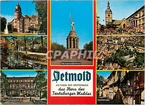 Cartes postales moderne Detmold Am fusse Der Grotemburg