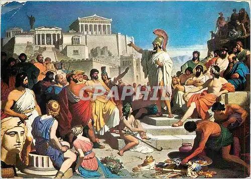 Cartes postales moderne Pericles addressing the Athemians on the hill of Pnyx