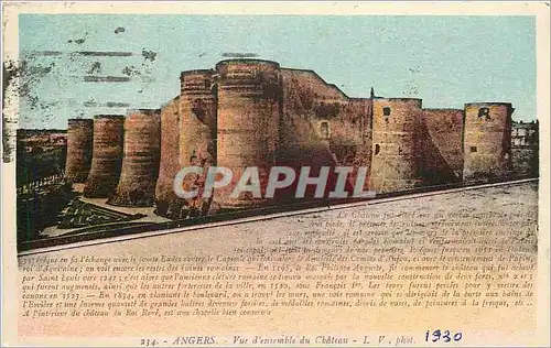 Cartes postales Anges Vue d'ensemble du chateau